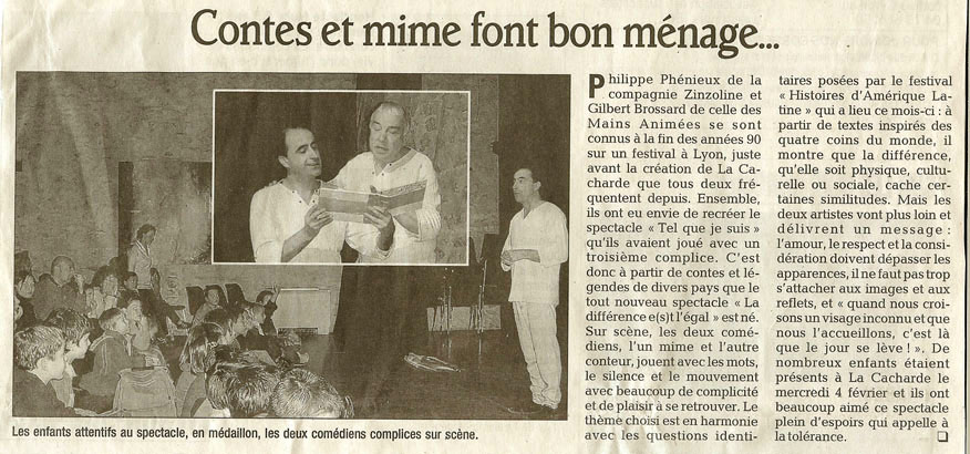 8 eme édition semaine "Histoires d'Amérique latine" de Saint-Péray en ardèche avec l'association Ayllu et Partage sans Frontières - la presse - article 08